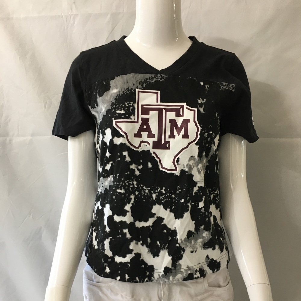 Adidas Texas A&M acid washed T-shirt Youth Sizes  S & M